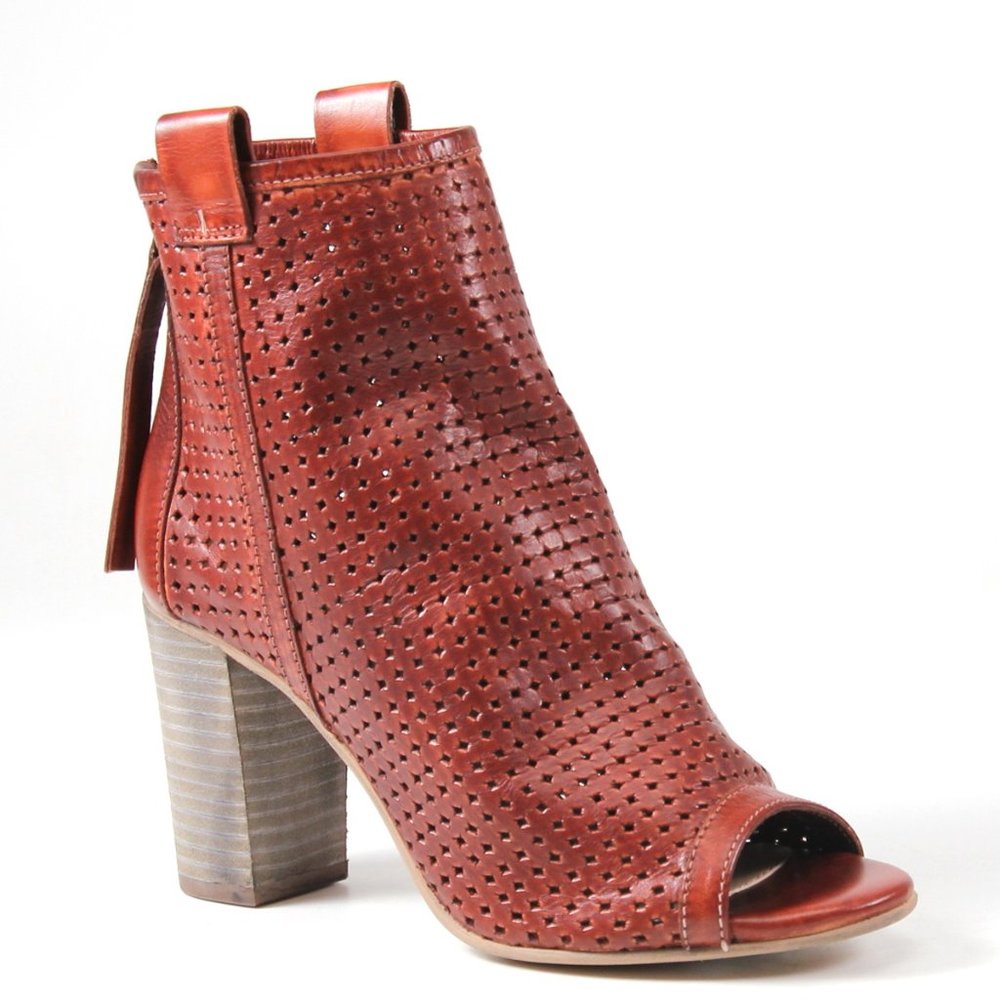 Diba True Gone Home Perforated Peep Toe Heel Sanda